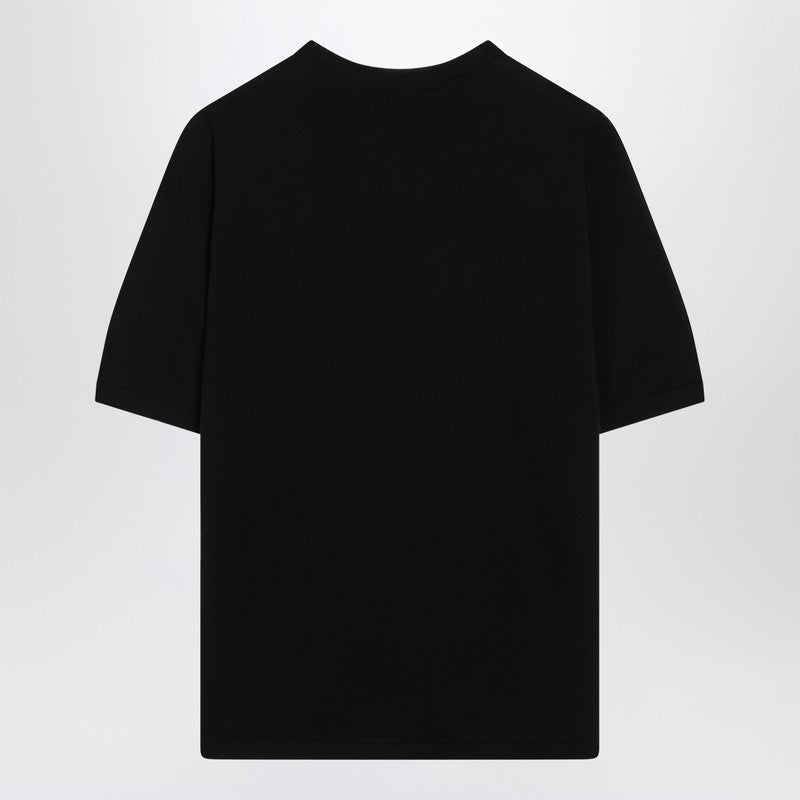 Max Mara Black Wool Crewneck Sweater Glam Steals