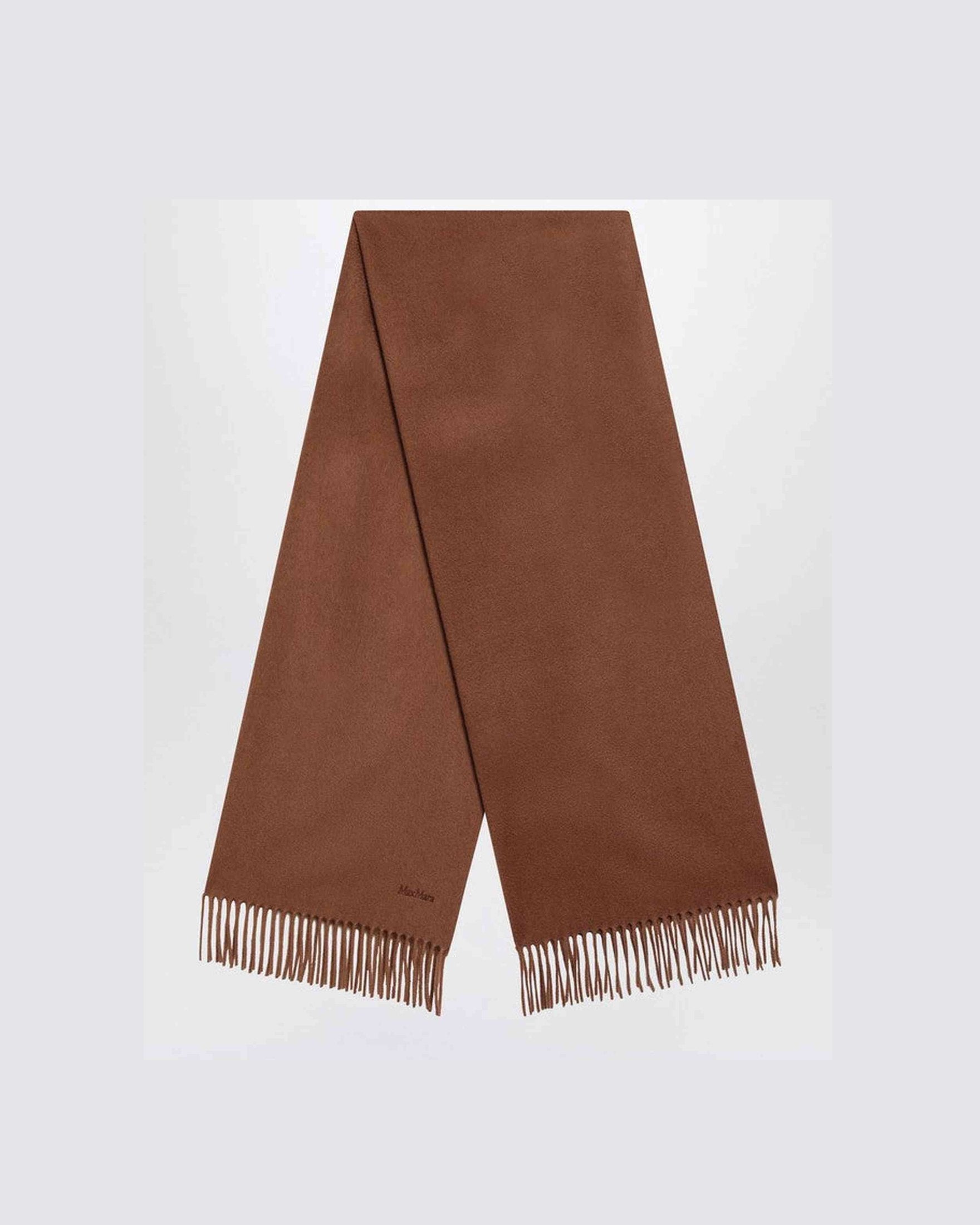 Max Mara Brown Cashmere Scarf Glam Steals