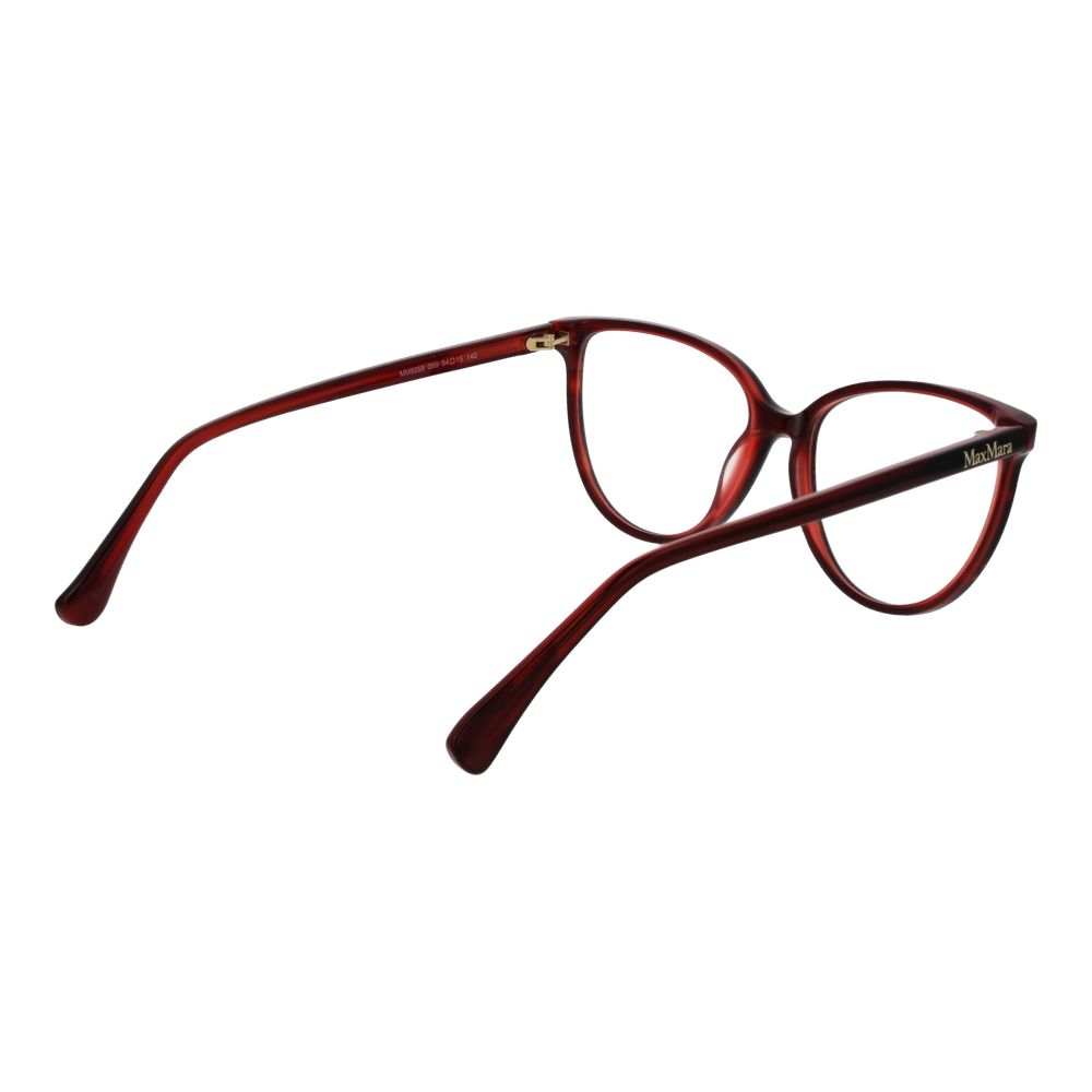 Max Mara Burgundy Women Optical Frame Glam Steals