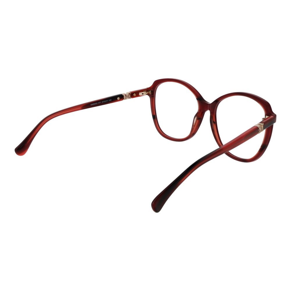 Max Mara Burgundy Women Optical Frame Glam Steals