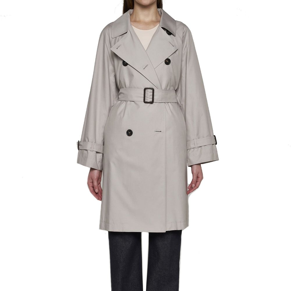 Max Mara Cotton Blend Trench Coat Glam Steals