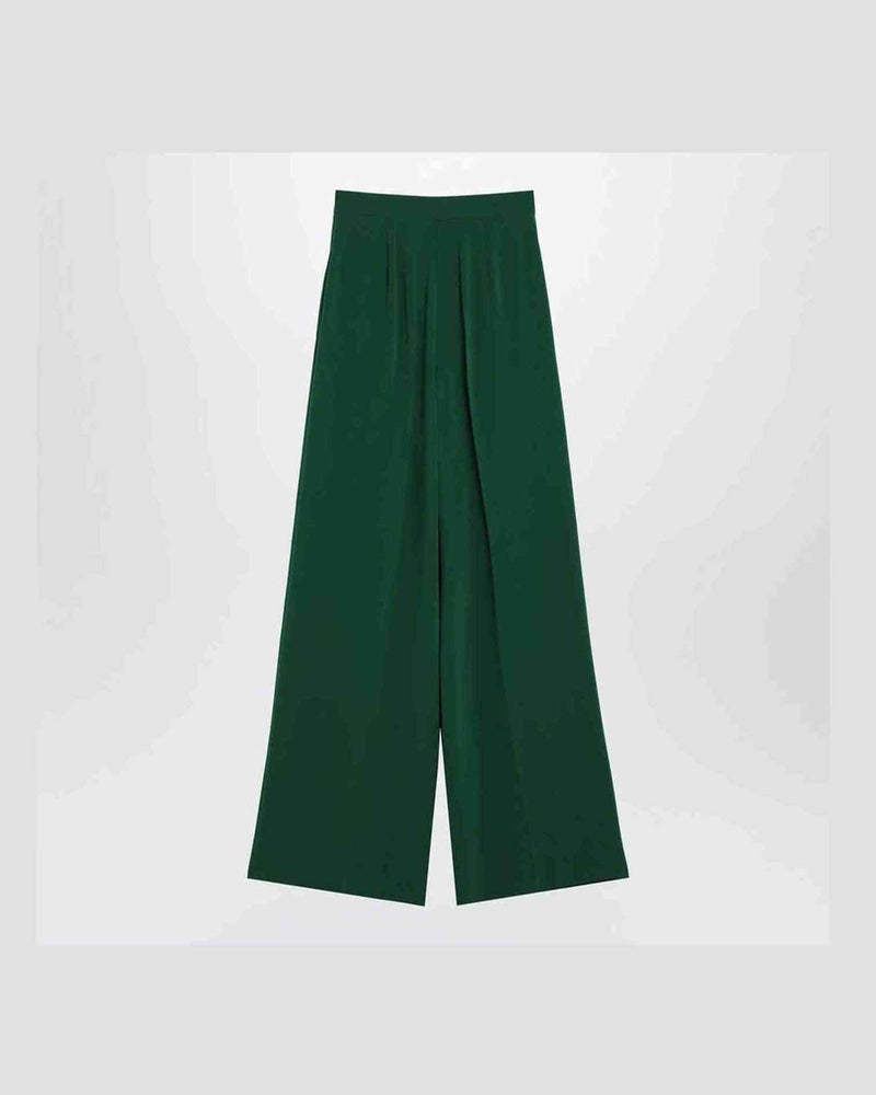 Max Mara Green Wide Emerald Cady Trouser Glam Steals