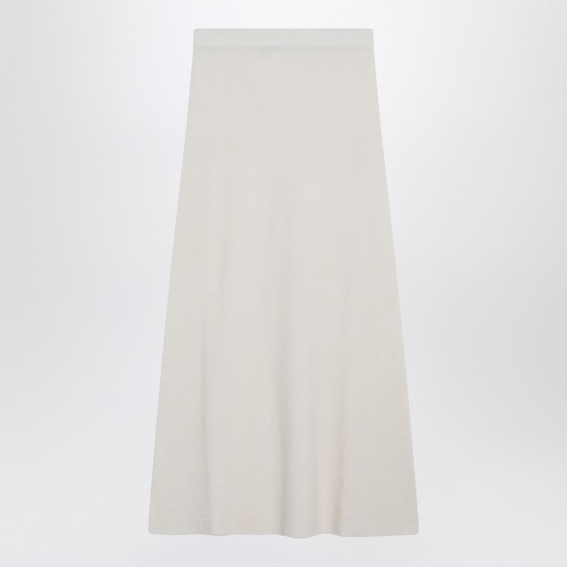 Max Mara Ivory Skirt in Stretch Cashmere Knit Glam Steals