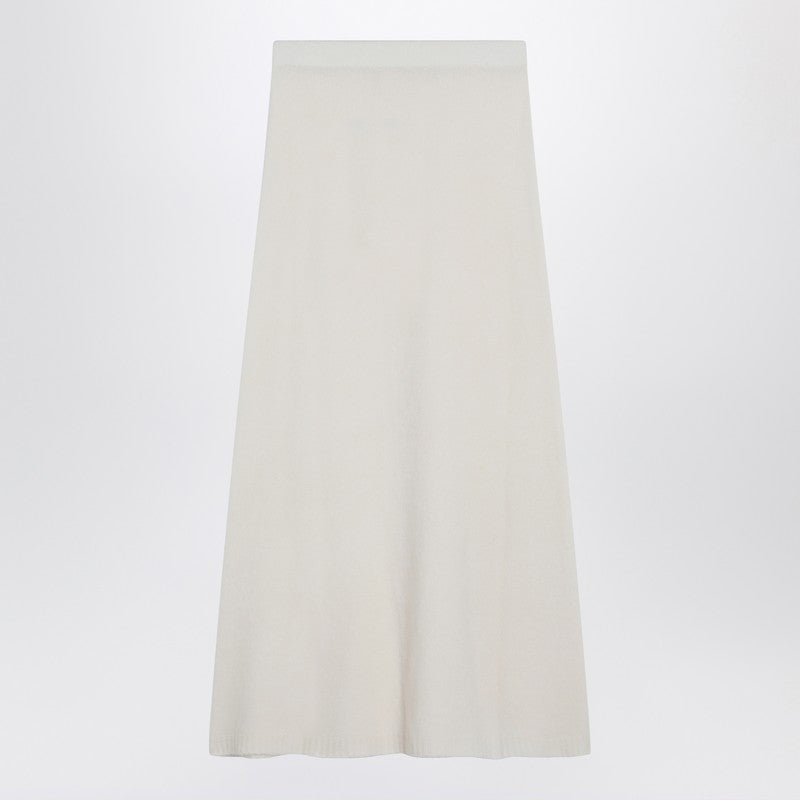 Max Mara Ivory Skirt in Stretch Cashmere Knit Glam Steals