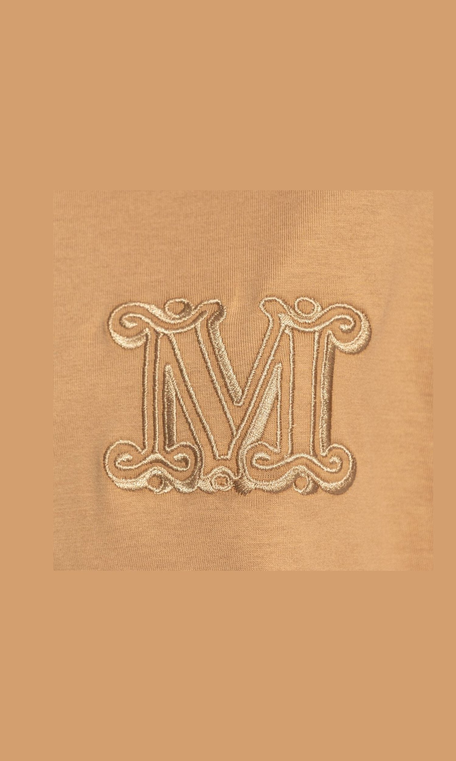 Max Mara Mango Logo Embroidered T-Shirt Glam Steals