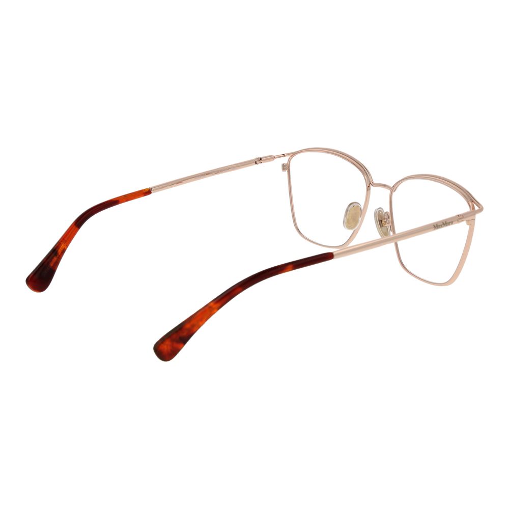 Max Mara Rose Gold Women Optical Frame Glam Steals