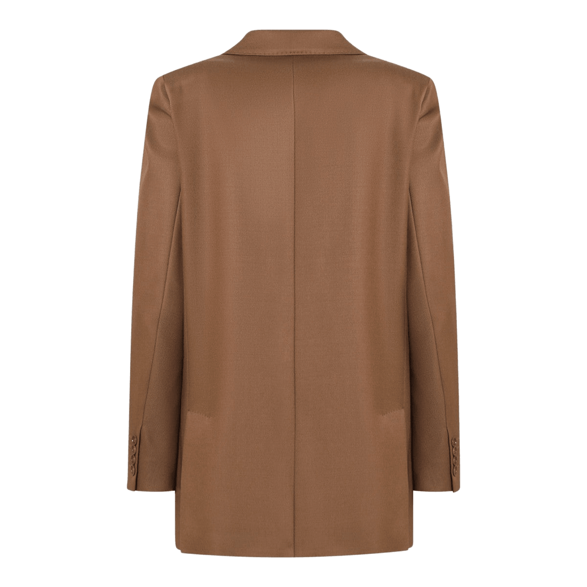 Max Mara Tan double-breasted wool blazer Glam Steals