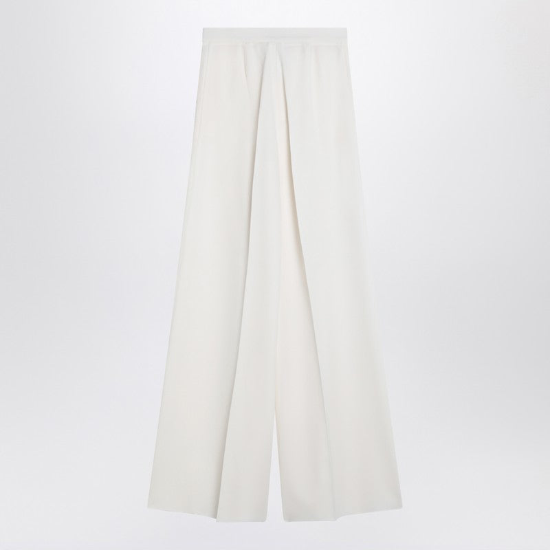 Max Mara White wool gabardine trousers Glam Steals