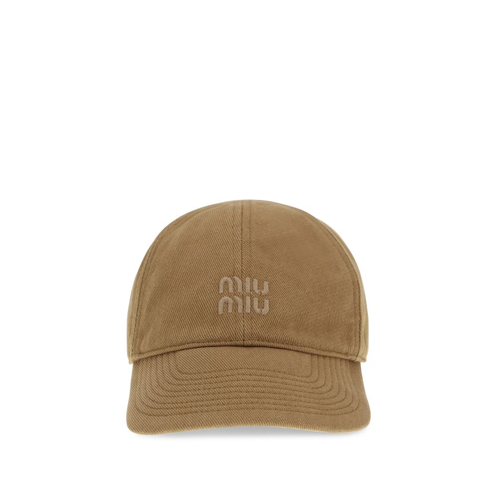 Miu Miu Beige Cotton Cap Glam Steals