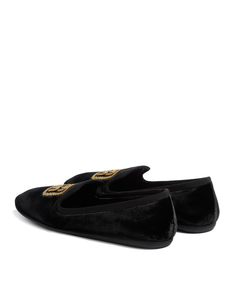 Miu Miu Black Moccassin