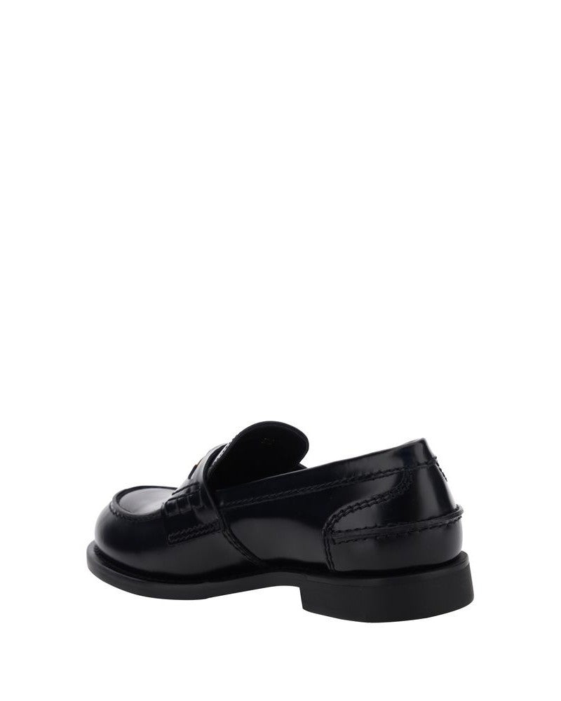 Miu Miu Black Rubber Slip On Loafers Glam Steals