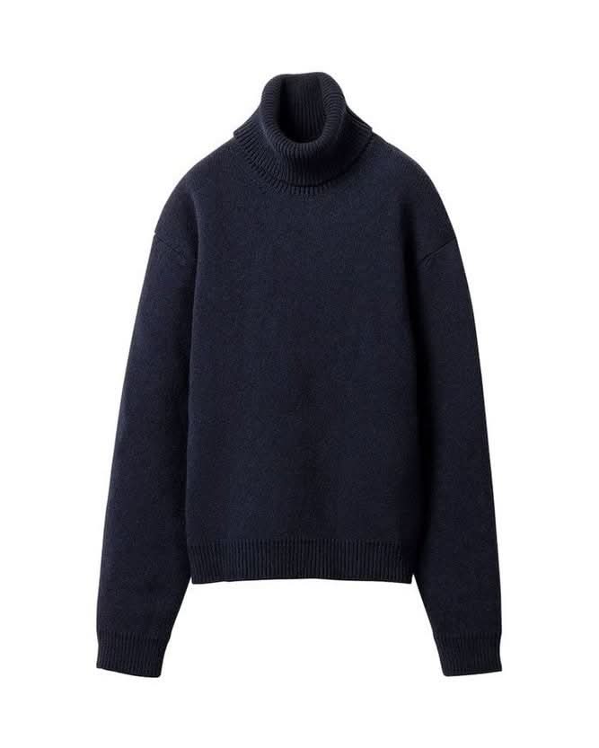 Miu Miu Blue Cashmere Turtleneck