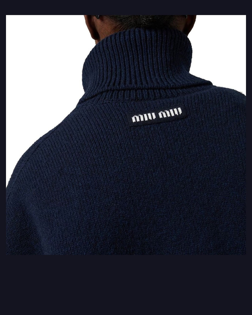 Miu Miu Blue Cashmere Turtleneck Glam Steals