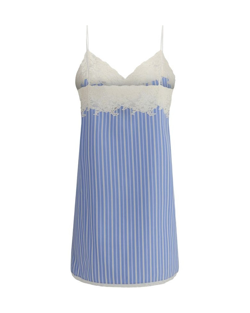 Miu Miu Blue Cotton Casual Dress Glam Steals