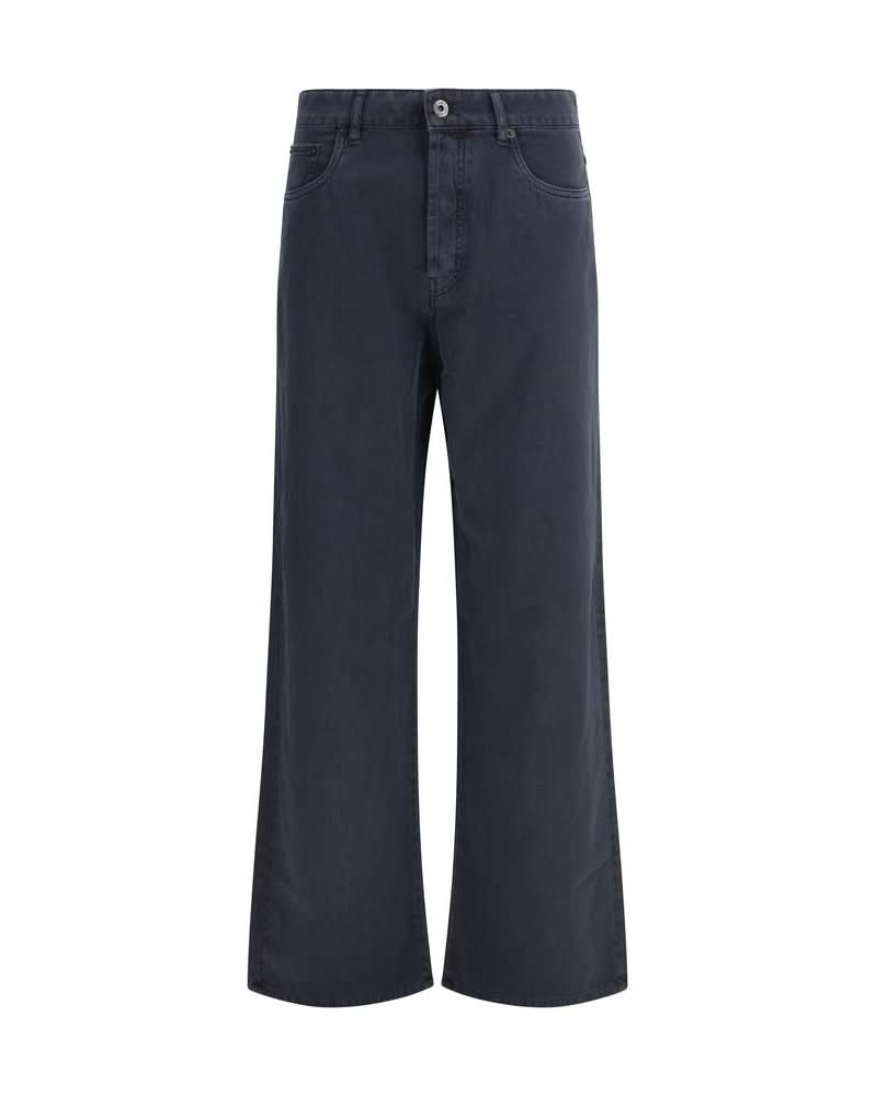 Miu Miu Blue Cotton Flared Jeans