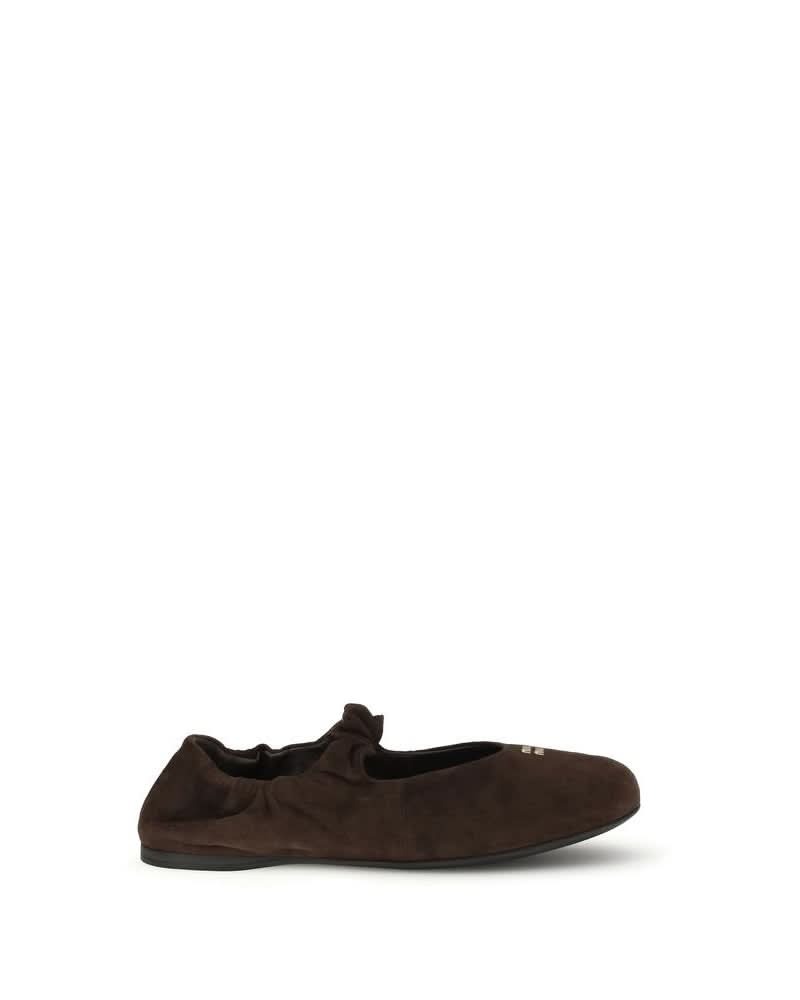 Miu Miu Brown Ballet Flats Glam Steals