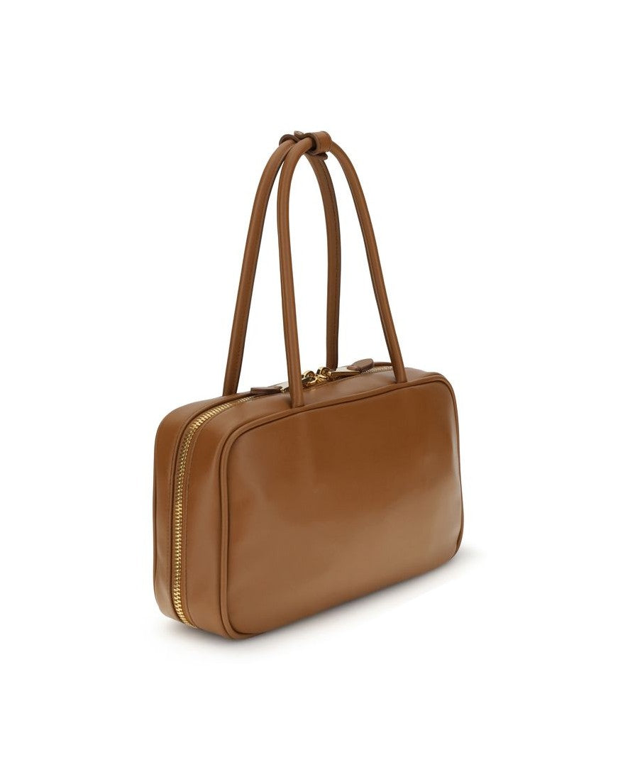 Miu Miu Brown Calf Leather Bos Taurus Shoulder Bag Glam Steals