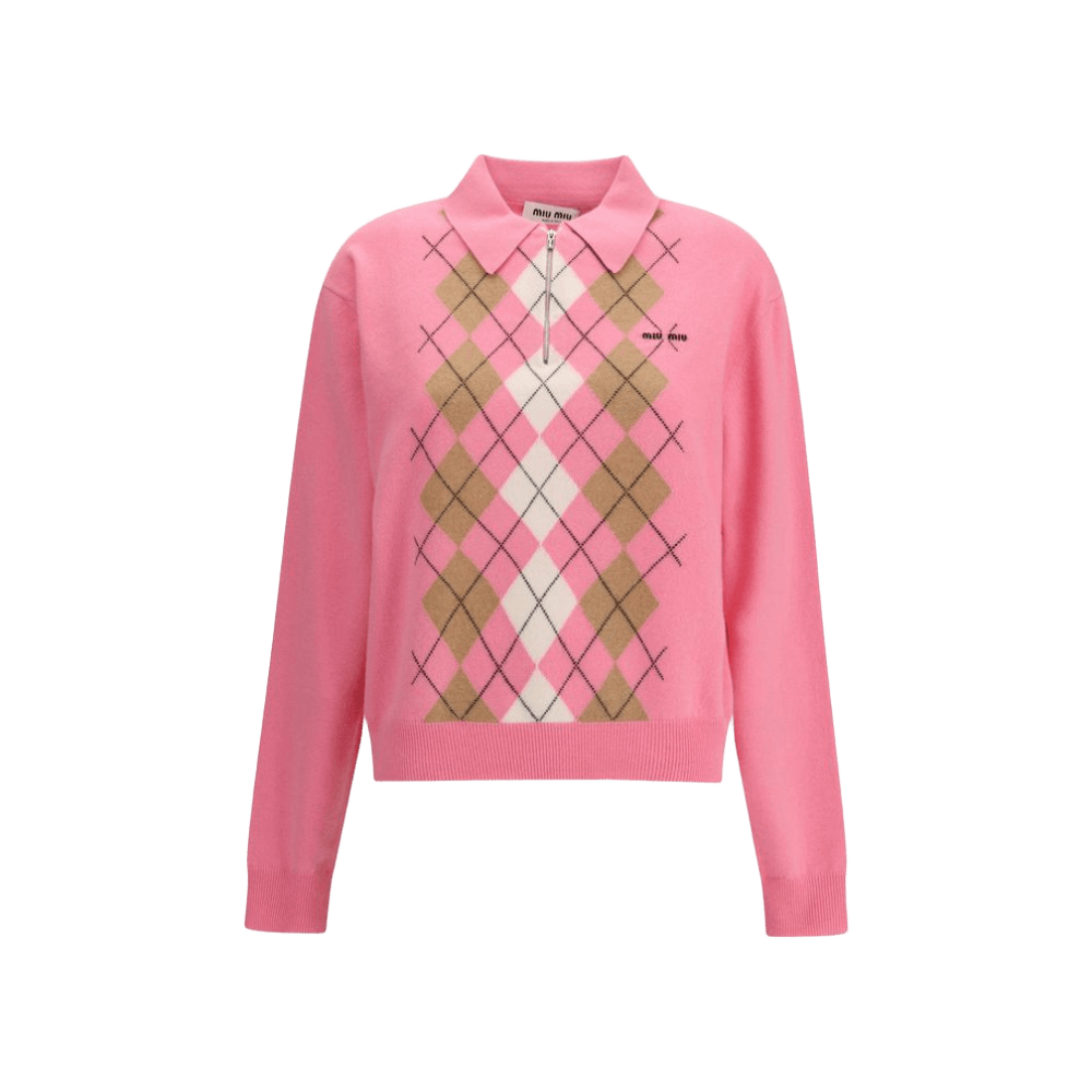 Miu Miu Cashmere Zip Polo Glam Steals