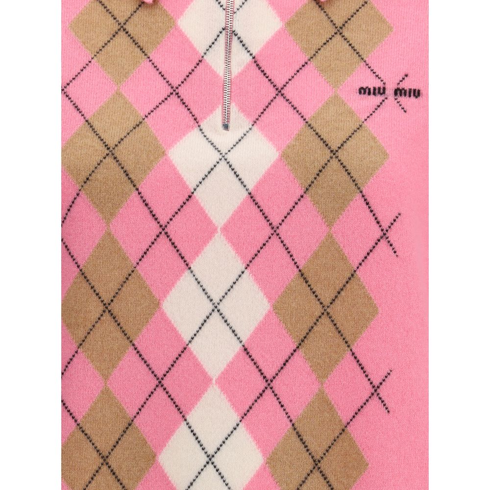Miu Miu Cashmere Zip Polo Glam Steals