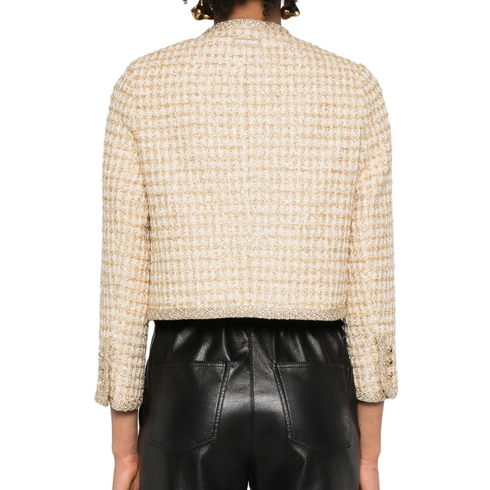 Miu Miu Check Lamé Jacket Glam Steals