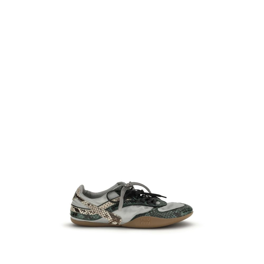 Miu Miu Gray Rubber Athletic Sneakers Glam Steals