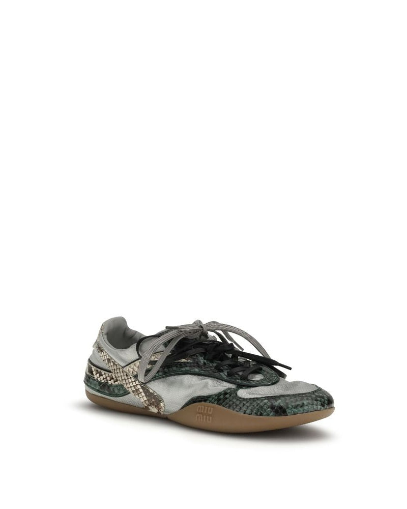 Miu Miu Gray Rubber Athletic Sneakers Sneakers