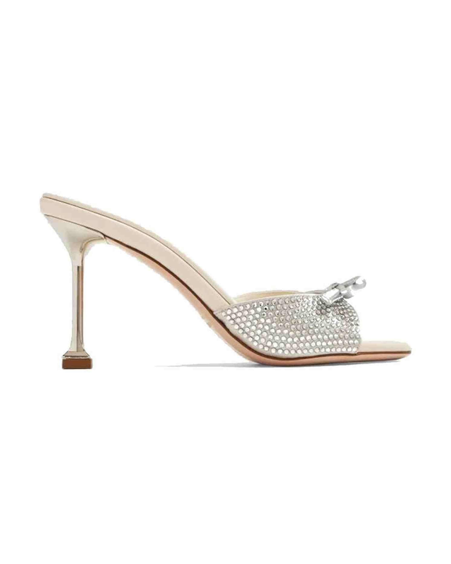 Miu Miu Leather Crystals Mules Glam Steals