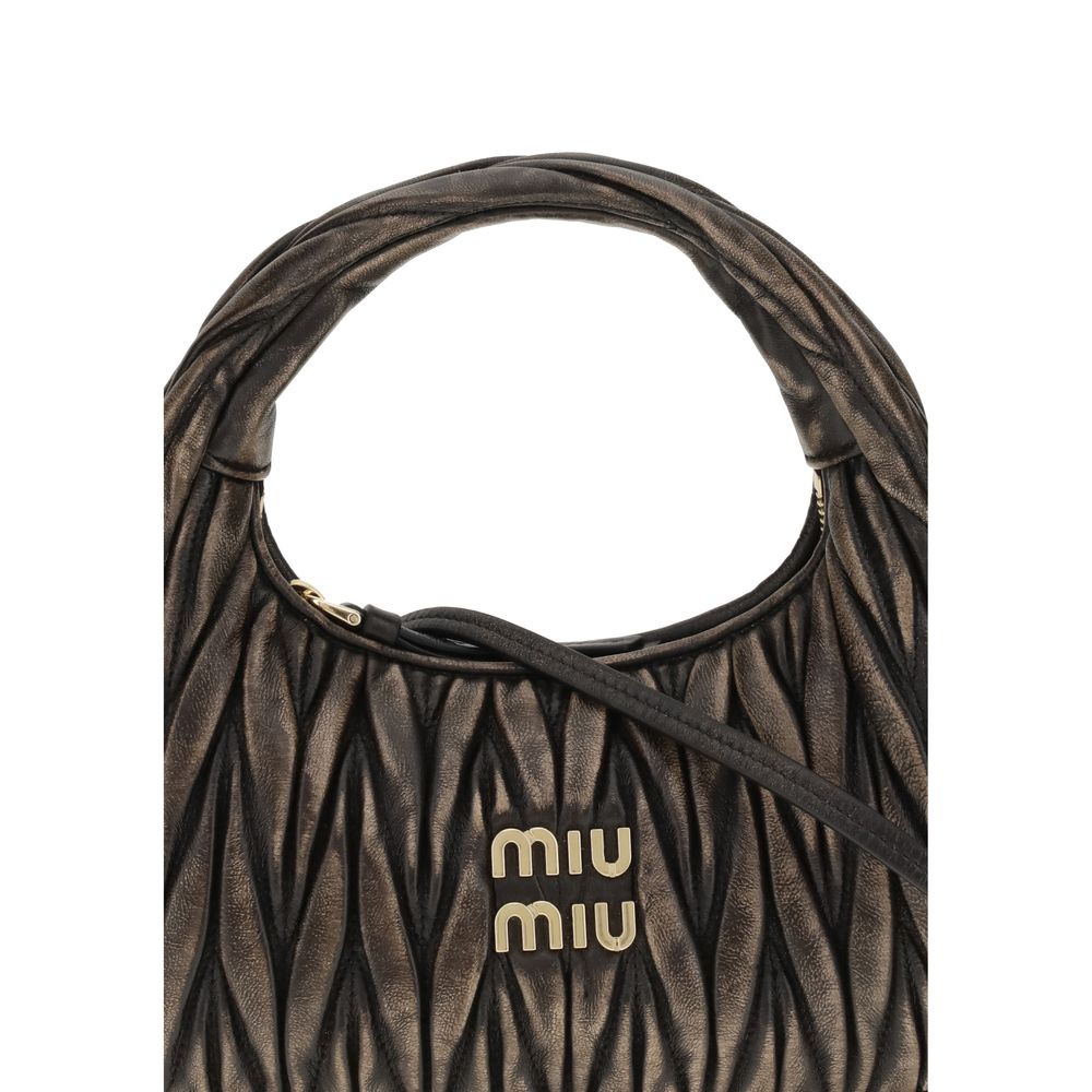 Miu Miu Leather Wander Bag in Quilted Glam Steals