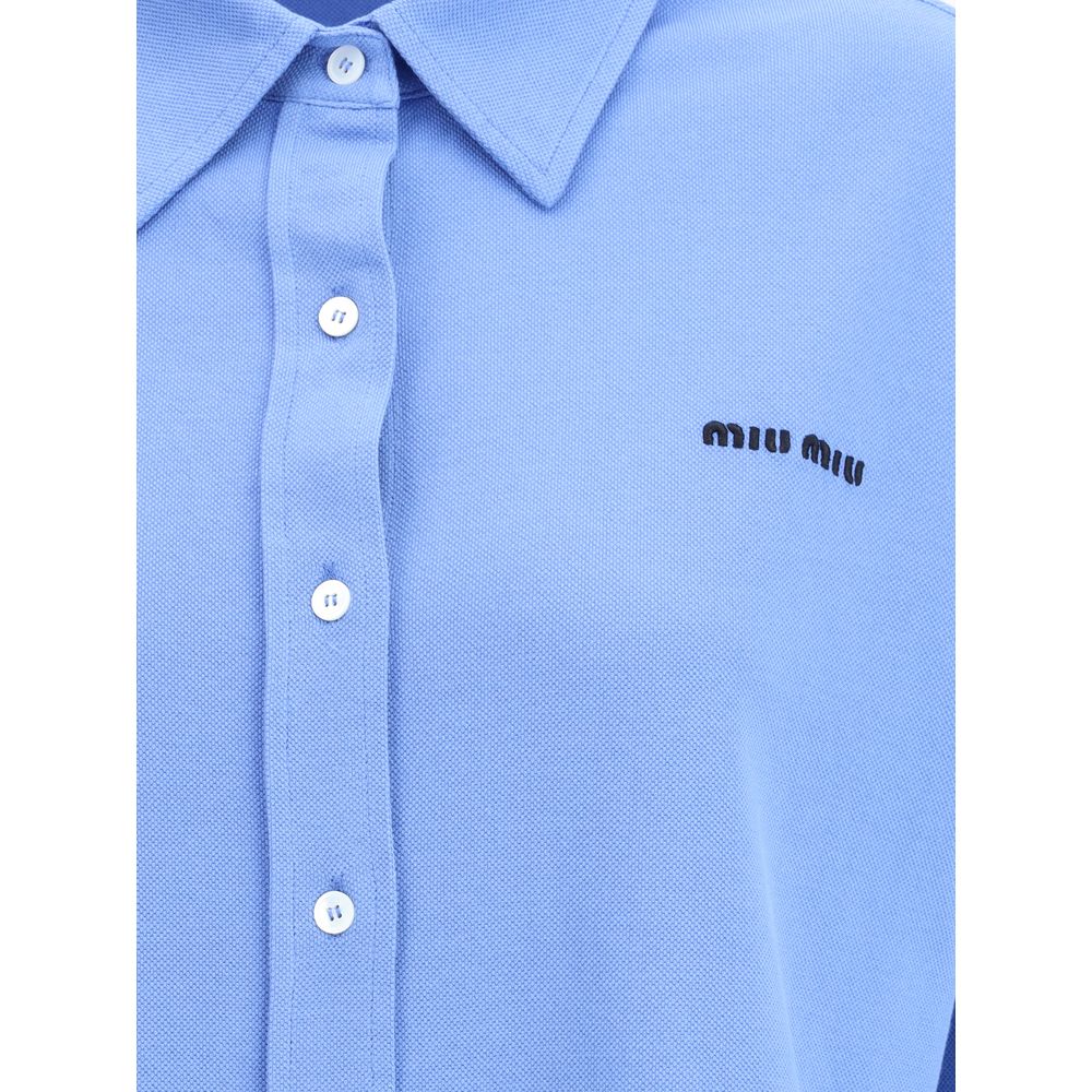 Miu Miu Long Sleeved Polo Shirt Glam Steals