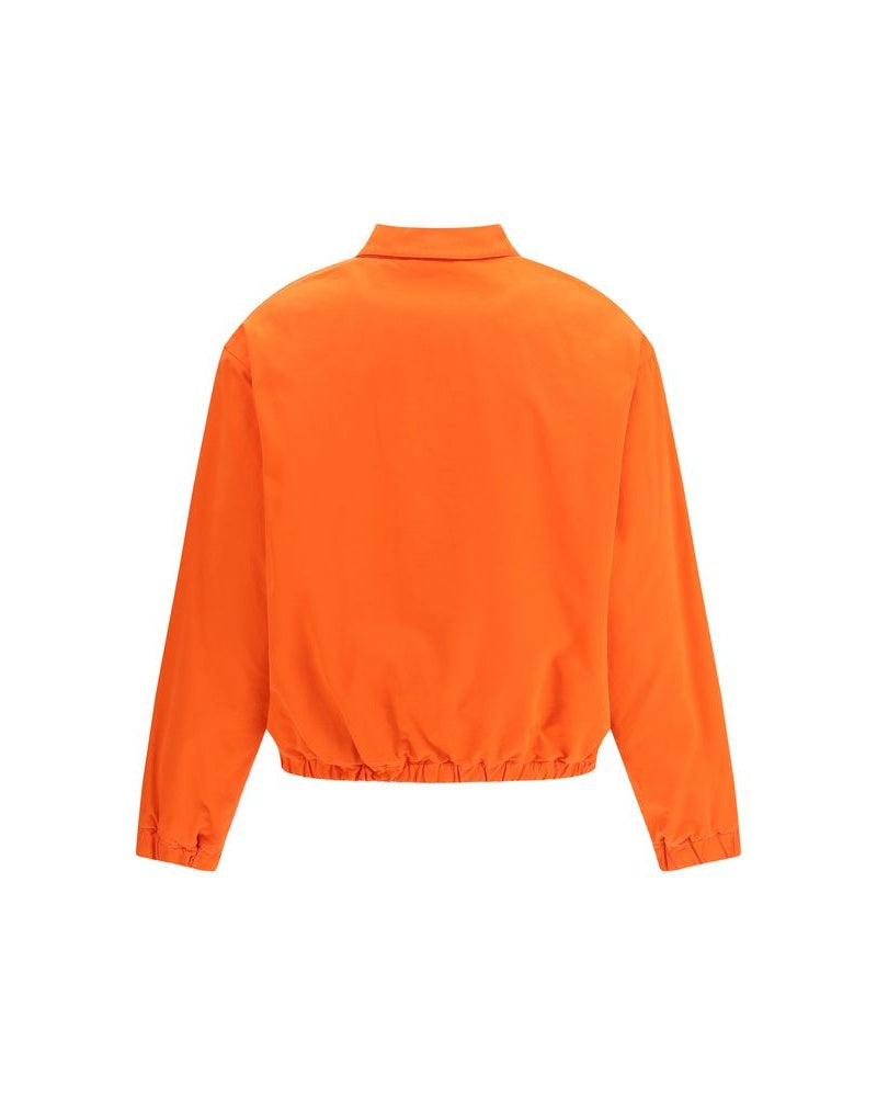 Miu Miu Orange Cotton Bomber Jacket Glam Steals