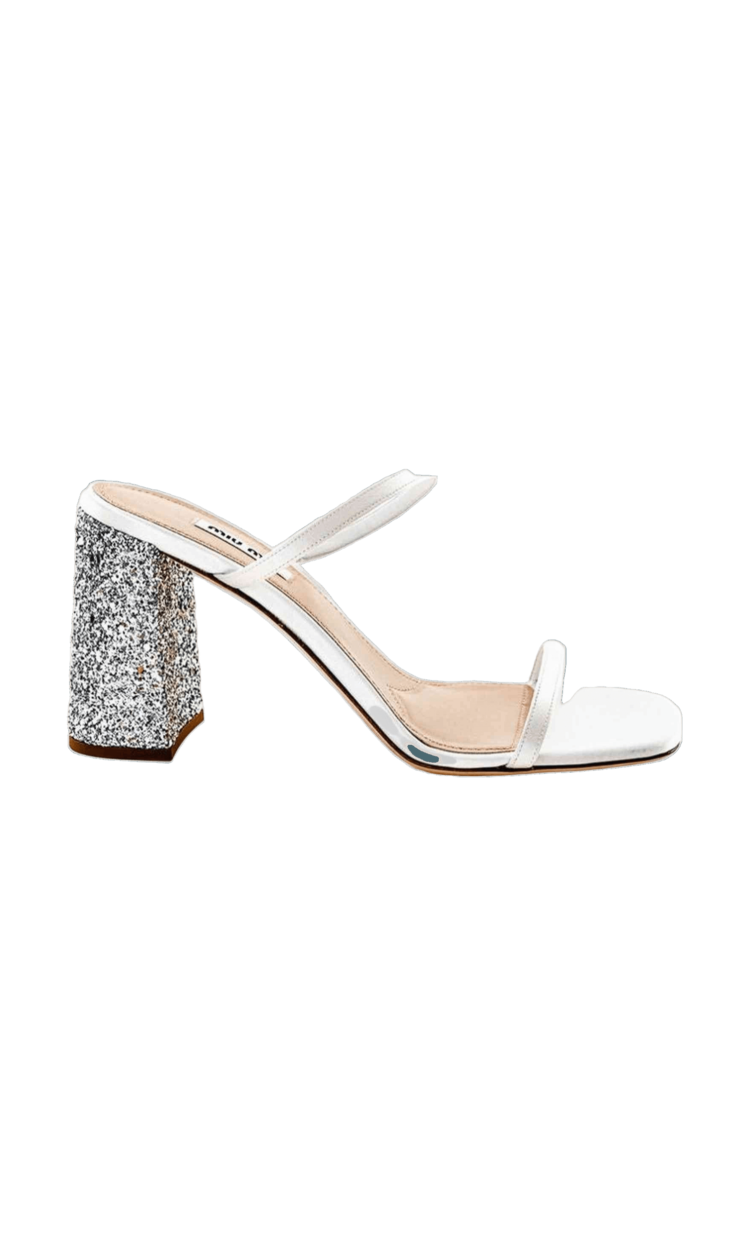 Miu Miu Silk White Sandal Glam Steals