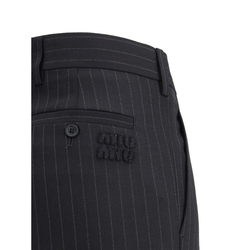 Miu Miu Striped Tailored Trouser Glam Steals