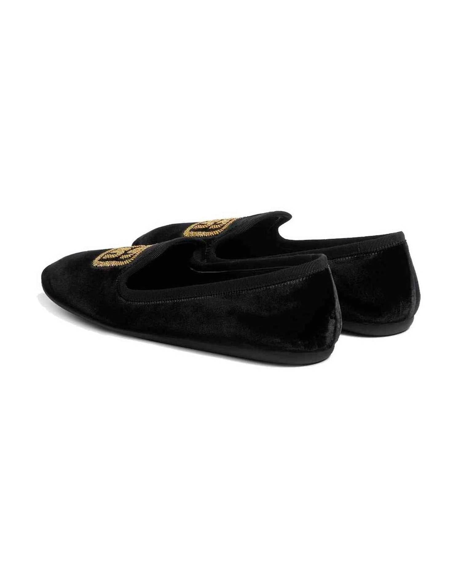 Miu Miu Velvet Logo Flats Glam Steals