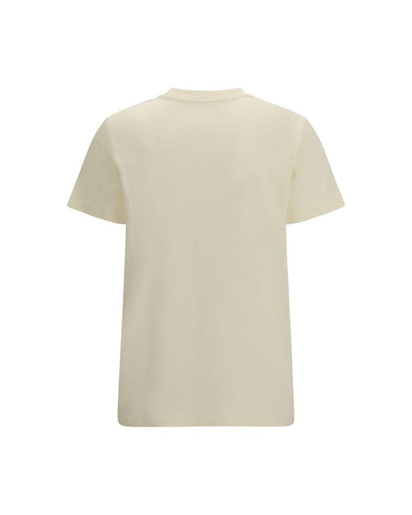 Moncler Beige Cotton T-shirt Glam Steals