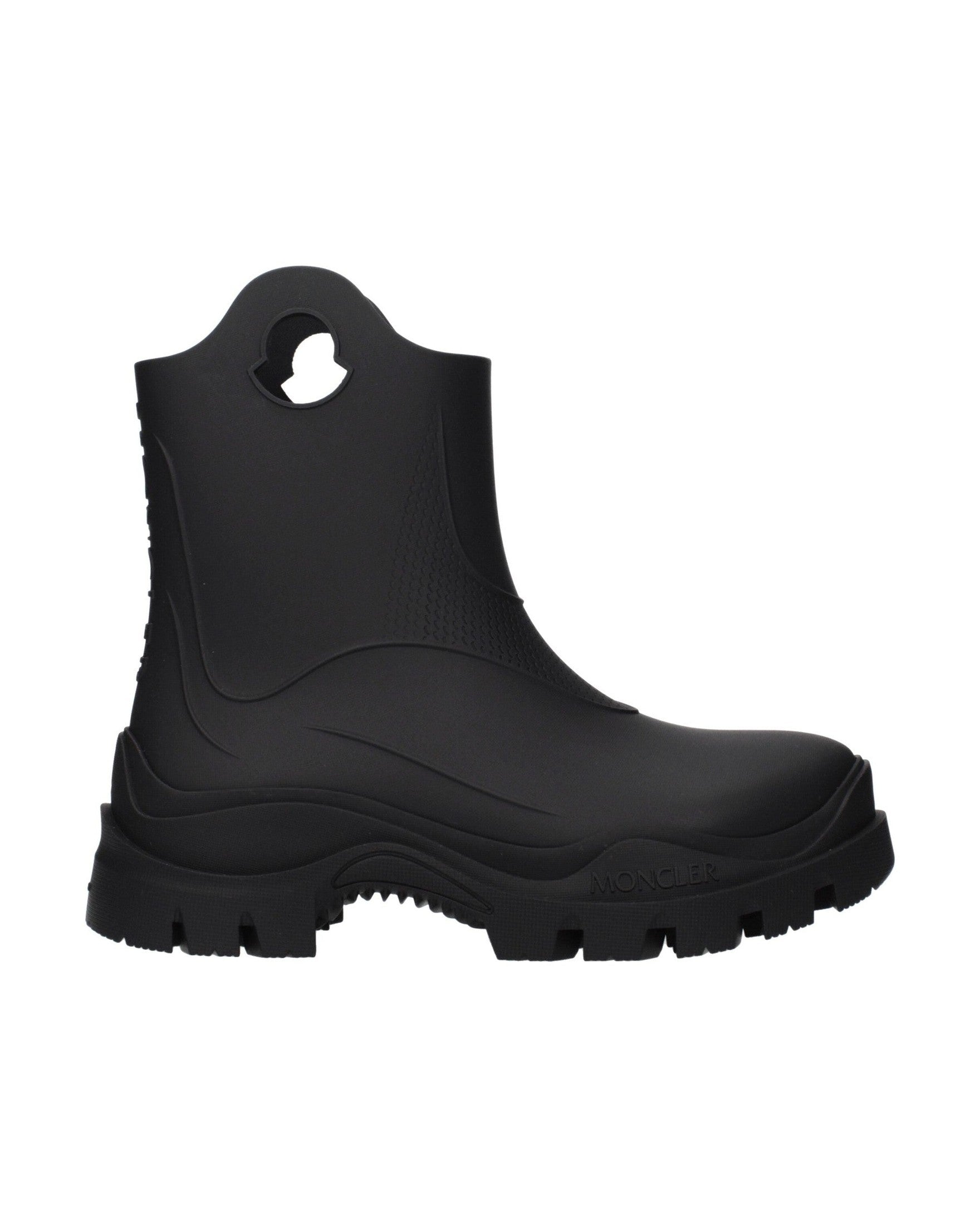 Moncler Black Cotton Ankle Boots Glam Steals