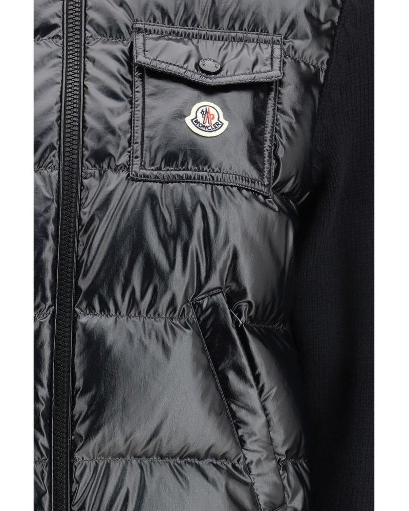 Moncler Black Polyamide Coat Glam Steals