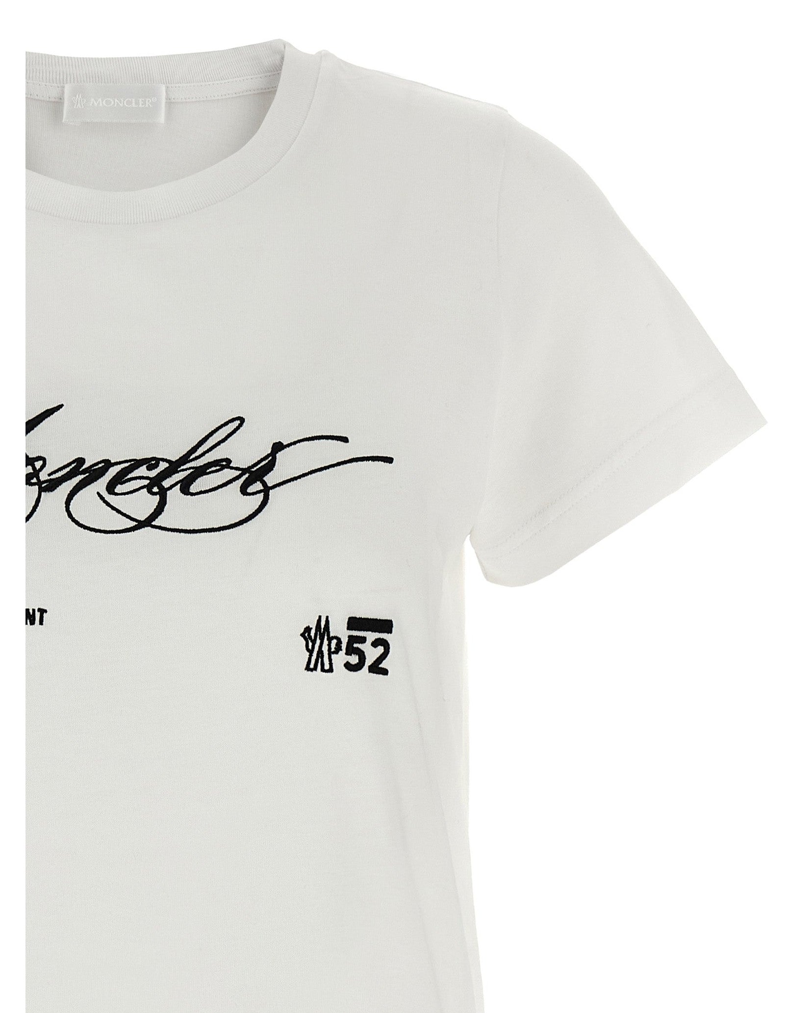 Moncler Embroidery T-shirt Glam Steals