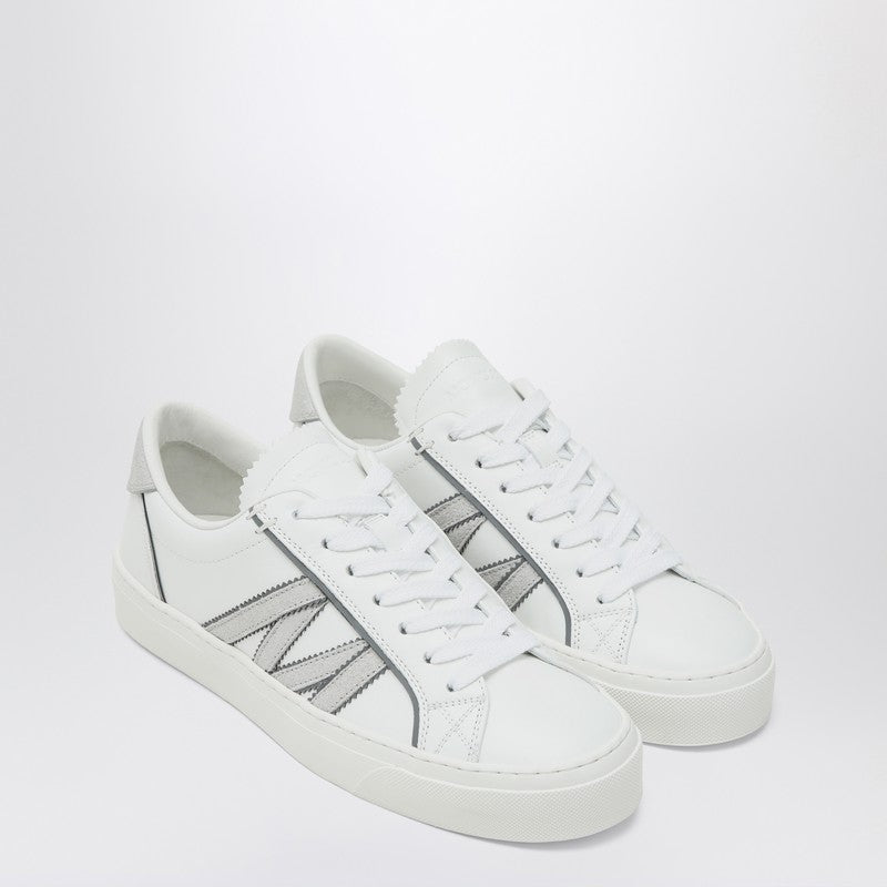 Moncler White Leather Monaco2 Sneakers Glam Steals