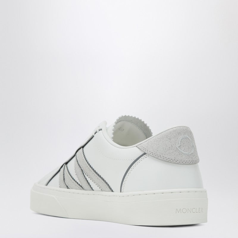 Moncler White Leather Monaco2 Sneakers Glam Steals