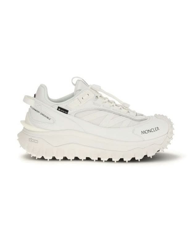 Moncler White Polyamide Athletic Sneakers