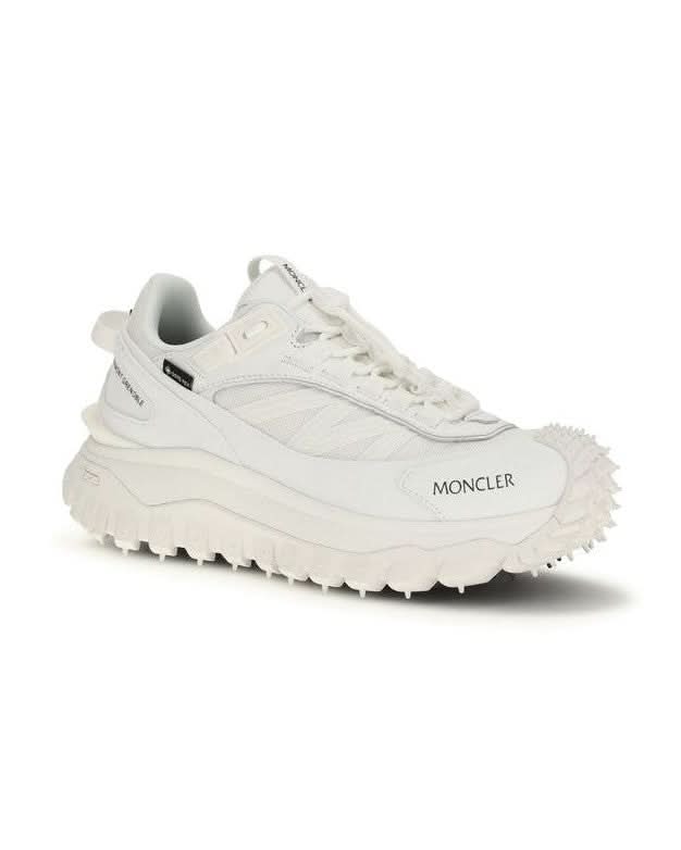 Moncler White Polyamide Athletic Sneakers