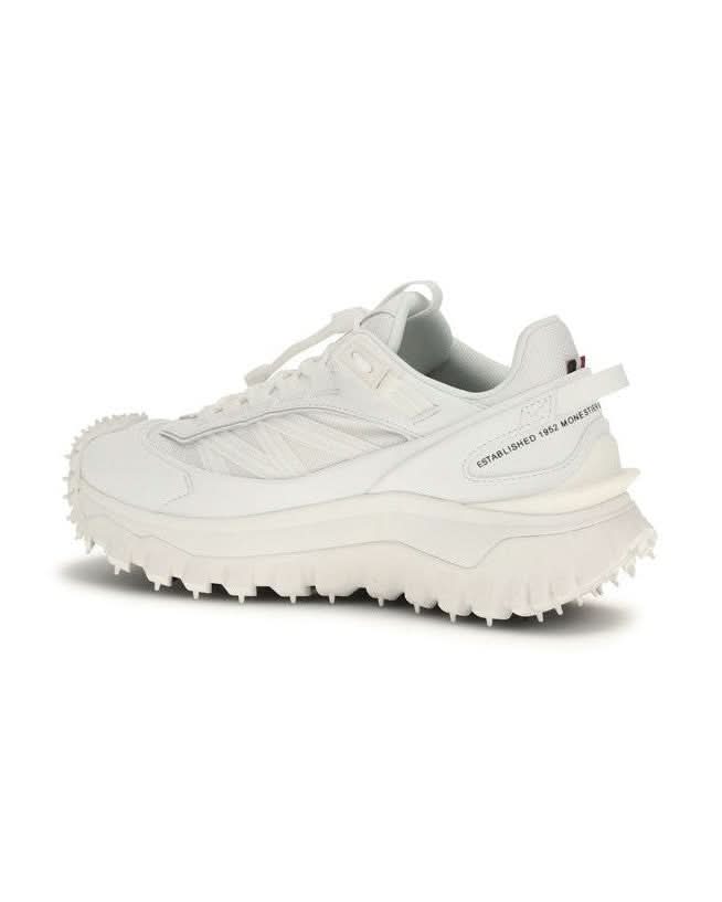 Moncler White Polyamide Athletic Sneakers