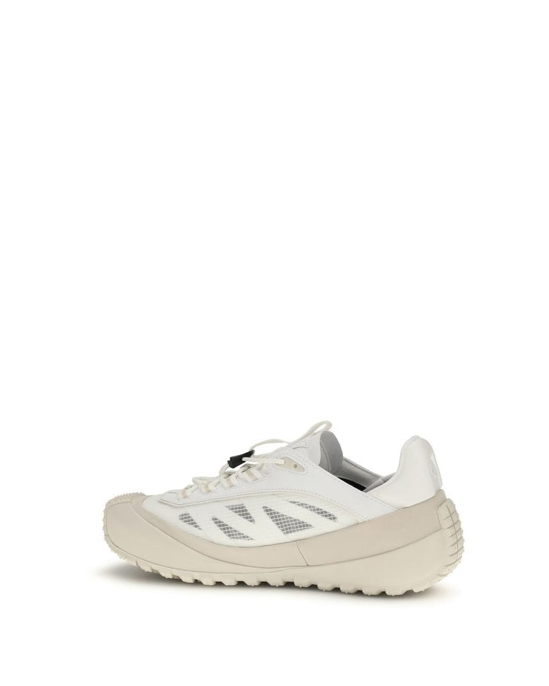 Moncler White Polyester Athletic Sneakers Glam Steals