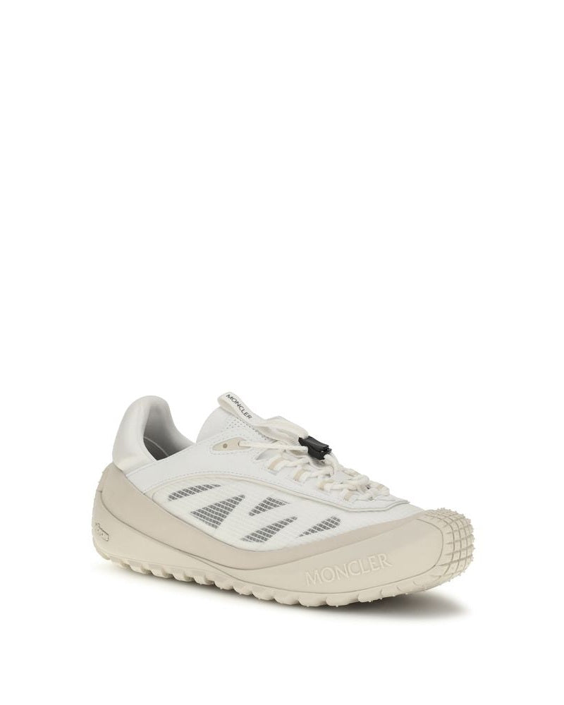 Moncler White Polyester Athletic Sneakers Glam Steals