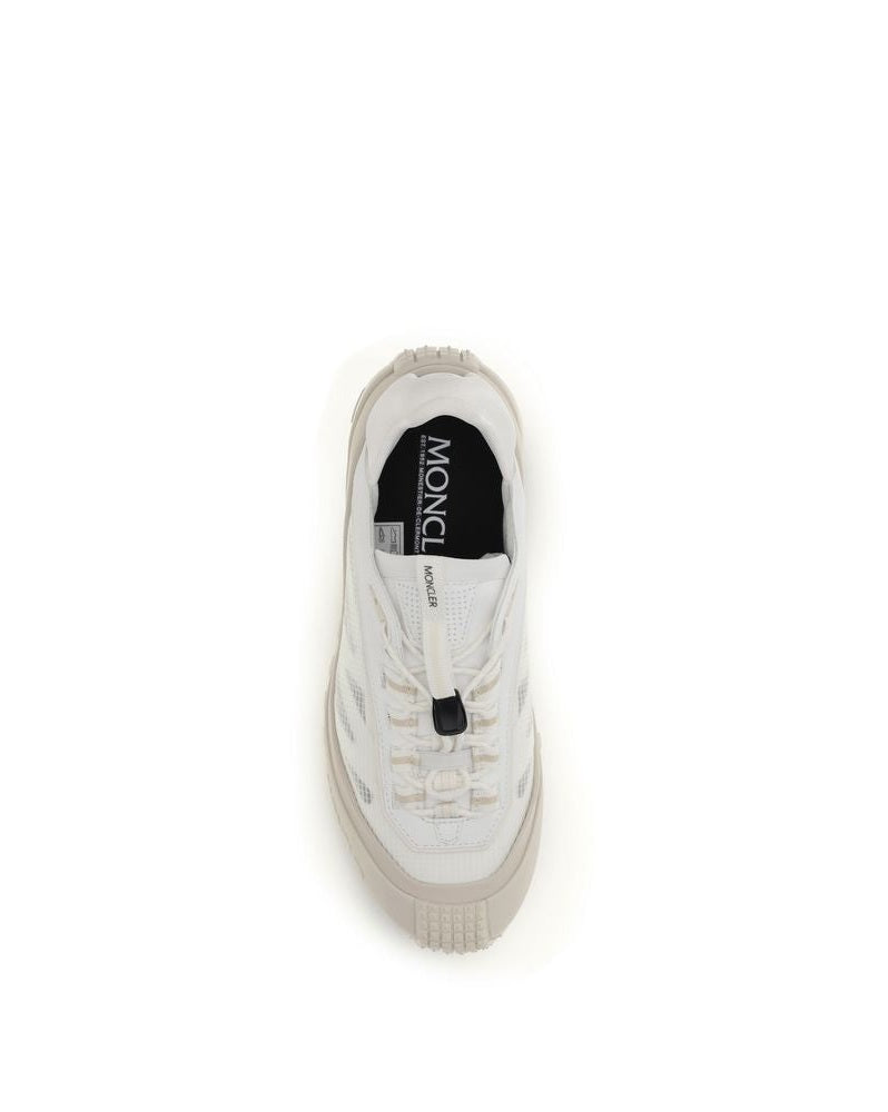 Moncler White Polyester Athletic Sneakers Glam Steals