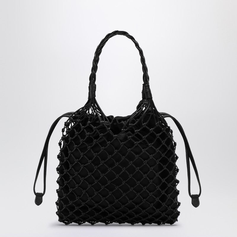Moschino Black Basket Net Nappa Bag Glam Steals