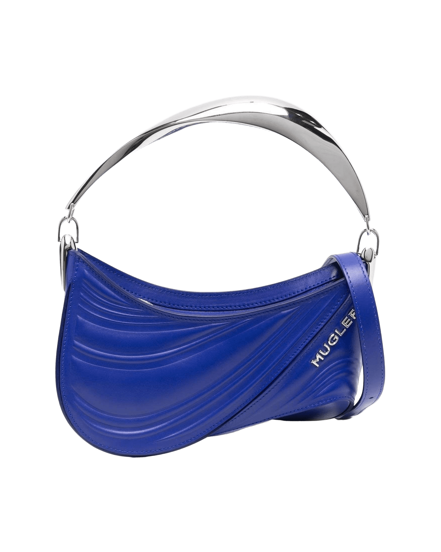 Mugler Small Spiral Curve 01 Embossed Tote Bag Glam Steals