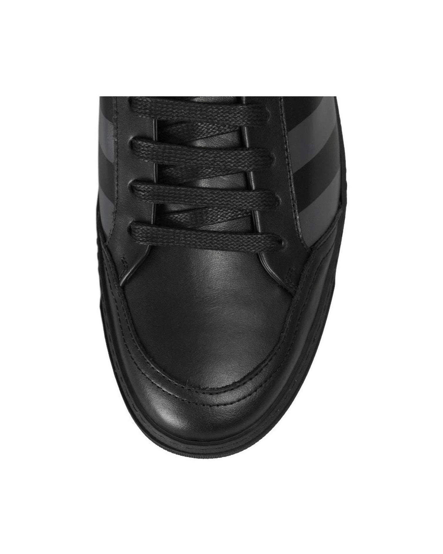 Off- Calfskin Women White Black Sneaker Glam Steals