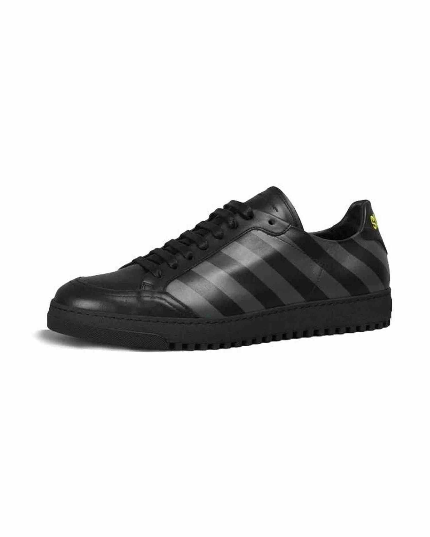 Off- Calfskin Women White Black Sneaker Glam Steals