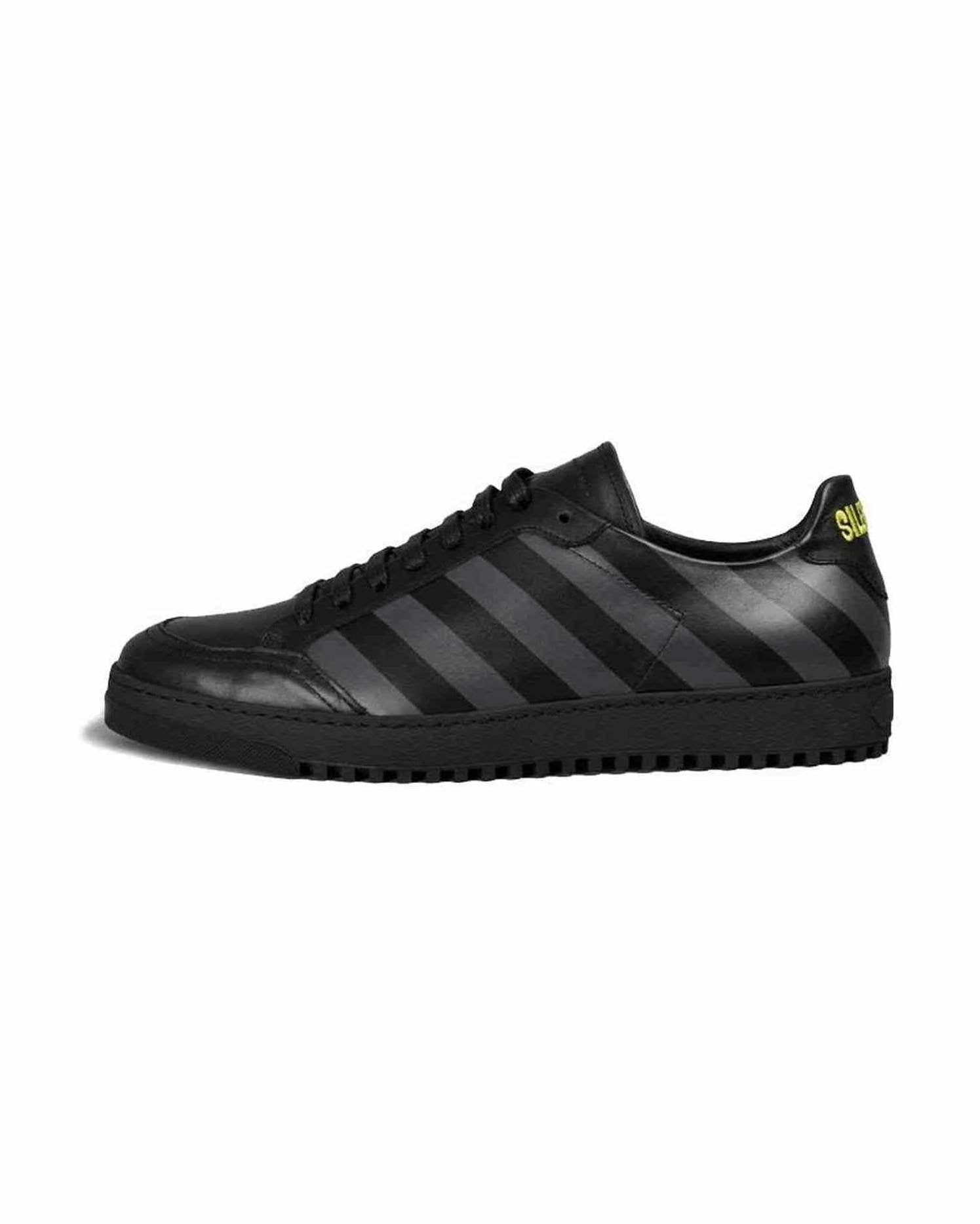 Off- Calfskin Women White Black Sneaker Glam Steals